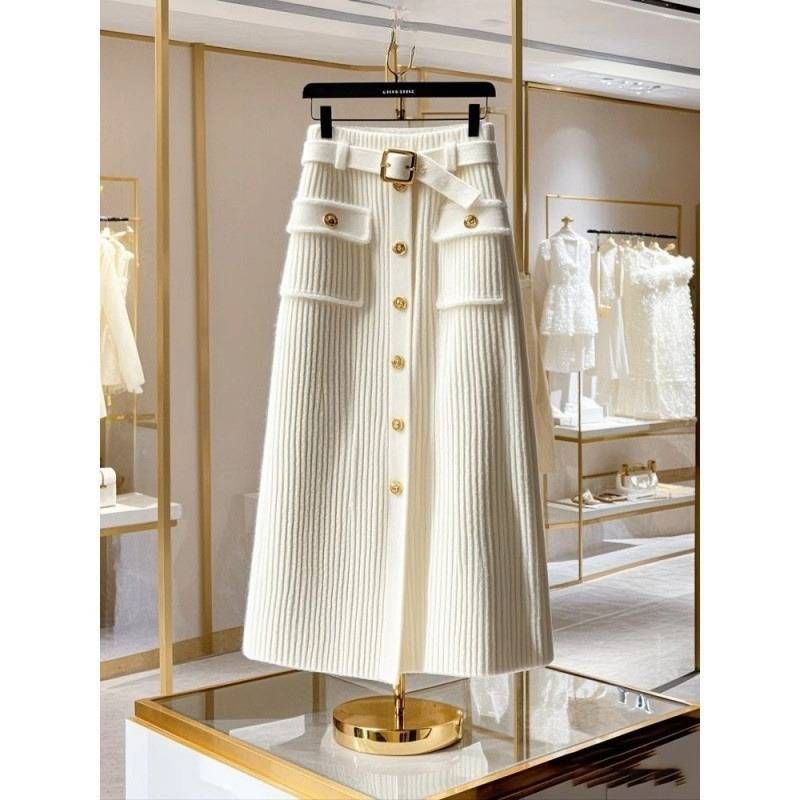 Women’s Clothing autumn and winter outfits, a complete set of matching niche temperament slim tops, designer skirts for women_voghion.com