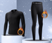 Ropa interior térmica deportiva ajustada de secado rápido para hombre, conjunto de running con forro polar de invierno, capa base de compresión para exteriores_voghion.com