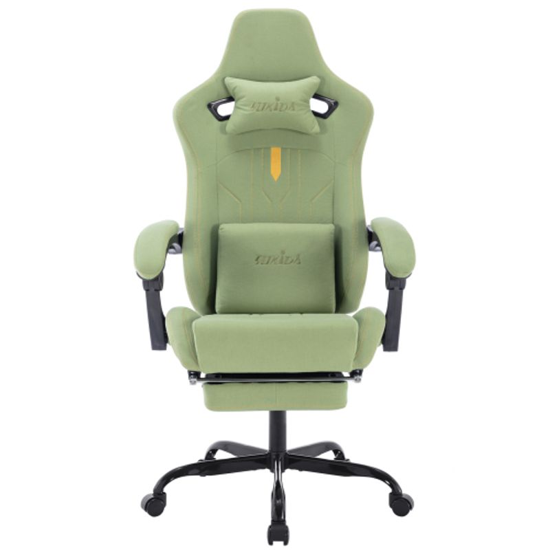 Gaming Stuhl Computerstuhl Ergonomischer Gaming Chair Mit Fußstütze Bürostuhl Ergonomischer Computerstuhl Mit Lendenwirbelstütze Grün_voghion.com