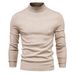 Herbst Und Winter Dicken Warmen Mid Neck Slim Fit Pullover Männer Multi_voghion.com