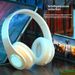 Cuffie stereo Bluetooth 5.0 bianche B39 di alta qualità, cuffie da gioco wireless pieghevoli luminose._voghion.com