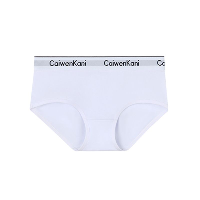 Women's Underwear All Cotton Antibacterial Seamless Breathable Simple Mid Waist Girls Briefs Sports Shorts_voghion.com