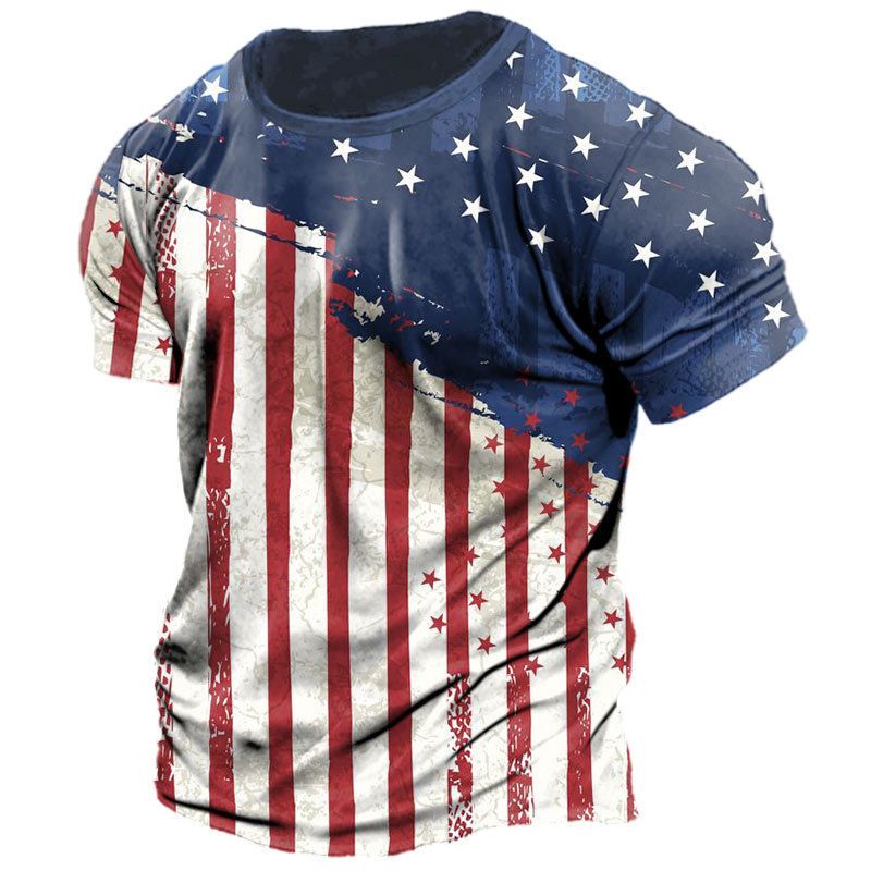2023 New Street Trend T-Shirt Summer Casual Los Sports Style 3D gedréckt kuerz Ärmelen_voghion.com