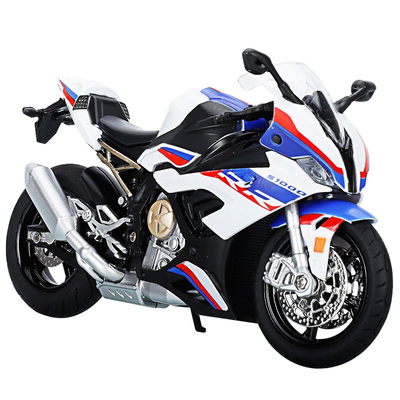 Simulação BMS1000RR Locomotiva Tomahawk Modelo de motocicleta Carro de brinquedo infantil Ornamento de carro Presentes_voghion.com