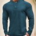 Men's Thermal Long Sleeve T-Shirt For Outdoor Sports & Casual Wear - Soft Polyester Fabric, Breathable & Comfortable Fit_voghion.com