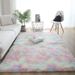 Tie-Dye Shaggy PVC Rug – Soft Bohemian Floor Mat For Living Room & Bedroom (Non-Slip, Photo Background, Multiple Sizes & Colors)_voghion.com