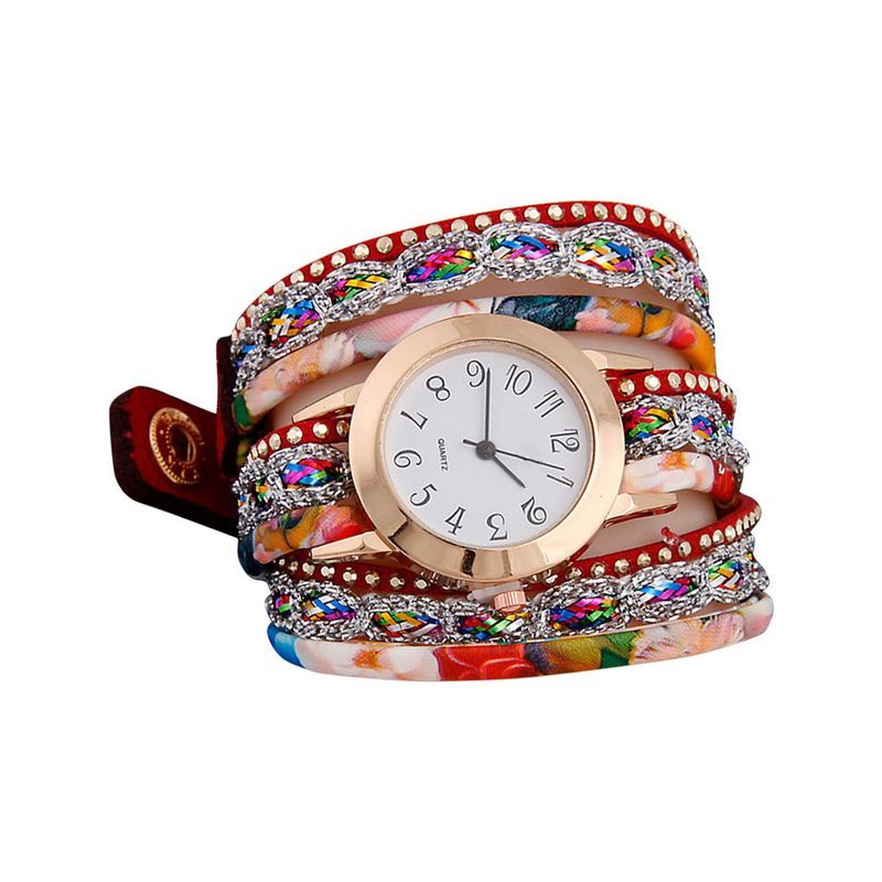 Yamaler Exotic Bracelet Decorative Nice-looking Multi Layers Quartz Watch for Daily Life_voghion.com