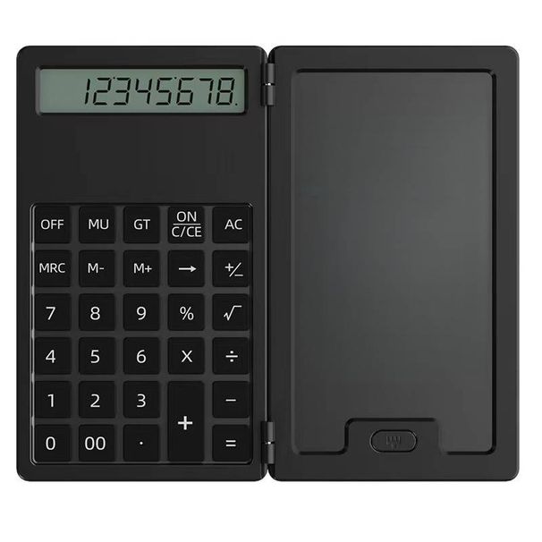 Solar-Powered Scientific Calculator With Writing Pad - 12-Digit Display, Dual Power (Battery & Solar), Portable & Lightweight For Students, Office_voghion.com