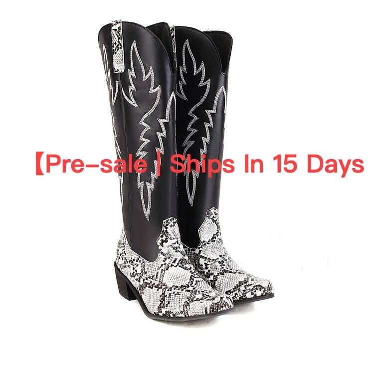 【Vorverkauf | Versand in 15 Tagen】 Damen-Modische Stiefel in Übergröße mit runden Köpfen und hohen Absätzen_voghion.com