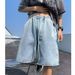 Herrenbekleidung Sommer Dünne Lose Trendy Gerade Hosen Stil Casual All Match Fünf-Punkt-Hosen_voghion.com