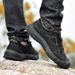 Autumn Winter New Top Layer Cowhide Hiking Men Outdoor Casual Soft Sole Lace-Up Low-Top Genuine Leather Men's Travel_voghion.com
