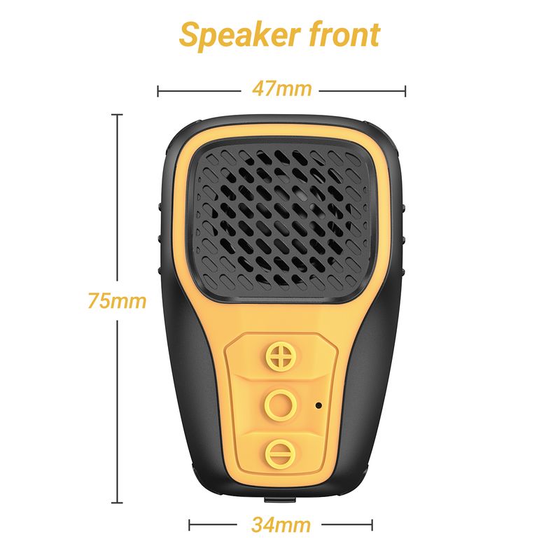 Hordható, mini, csíptetős, hordozható Bluetooth hangszóró kéz nélküli hívások zajszűréséhez, mikrofon, IP67 vízállóság, edzőteremben_voghion.com