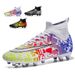 Cleats Men Soccer Shoes Football Boots Grass Training Match Sneakers Ultralight Non-Slip Long Spikes Unisex_voghion.com