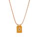 Women's Jewelry Fashion Simple Color Rope Love Tarot Pendant Necklace Lucky Bead Chain Gold Plated Color Preservation_voghion.com
