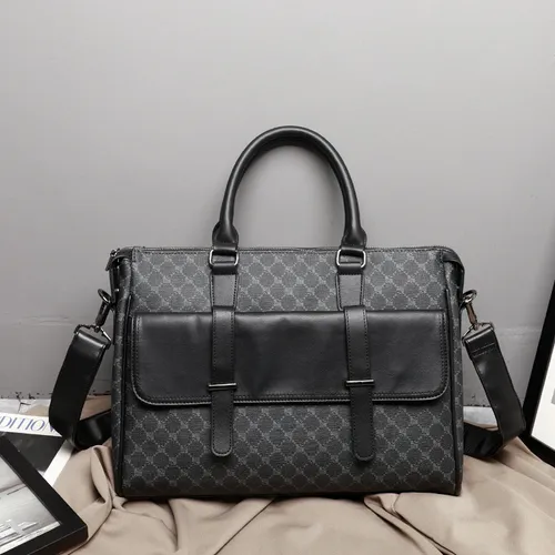 Ny herrmode business casual handväska stor kapacitet affärsresa datorväska crossbody-väska_voghion.com