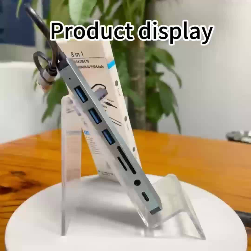 8 In 1 USB C HUB, 4 In 1 USB Adapter, 7 In 1 USB HUB With USB C Port, USB 3.0/2.0, Docking Station For MacBook Pro/Air, Computer Accessories_voghion.com