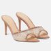 Women's Rhinestone High Heel Slides - Pointed Toe Open Toe Dressy Sandals_voghion.com
