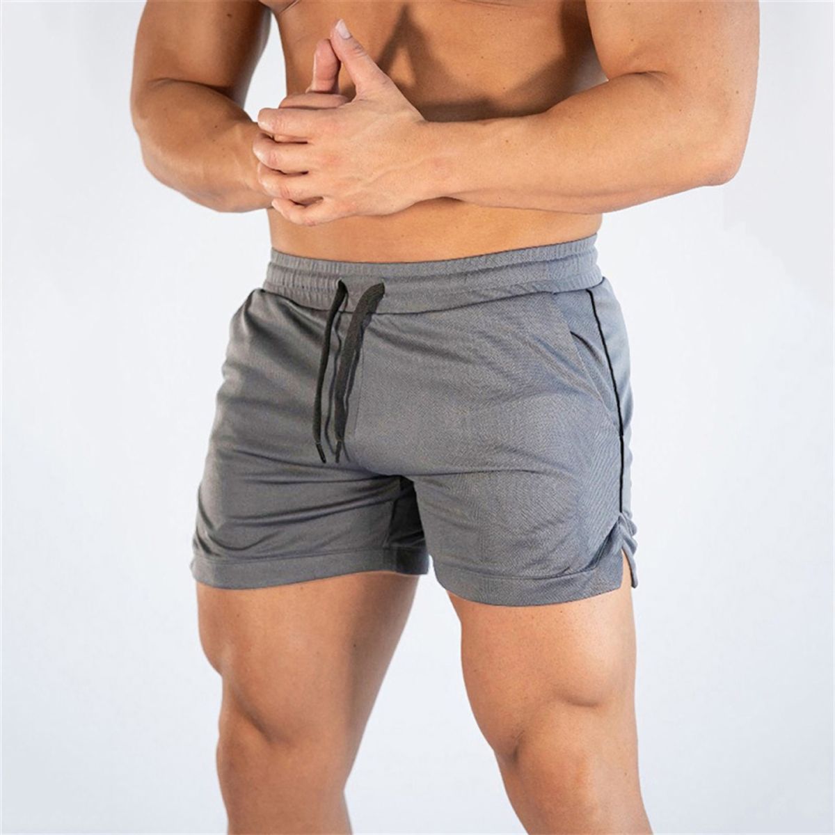 Men's Quick-Dry Running Shorts - Lightweight & Breathable For Beach & Gym (US Size 7" Inseam Mesh Liner S-XXL Black/Blue/Gray)_voghion.com