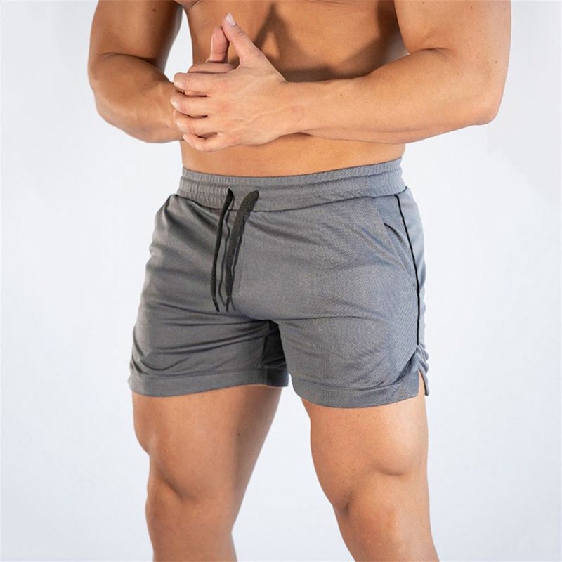 Shorts de running de secado rápido para hombre: ligeros y transpirables, ideales para playa y gimnasio (talla EE. UU., entrepierna de 18 cm, forro de malla S-XXL, negro/azul/gris)_voghion.com