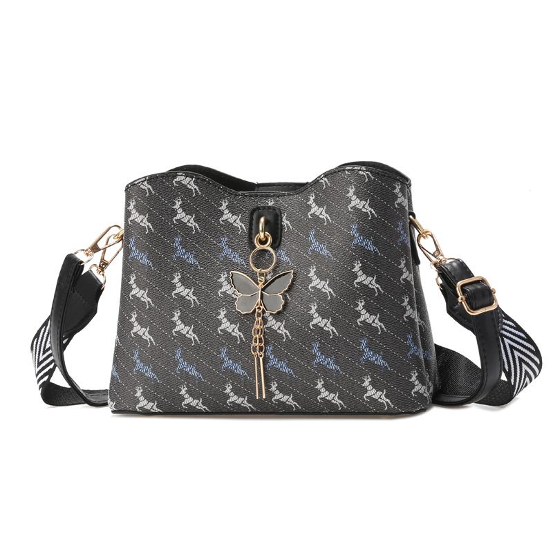 Borsa a tracolla singola da donna alla moda, stampata, 2024, nuova, semplice e piccola, con tracolla personalizzata_voghion.com