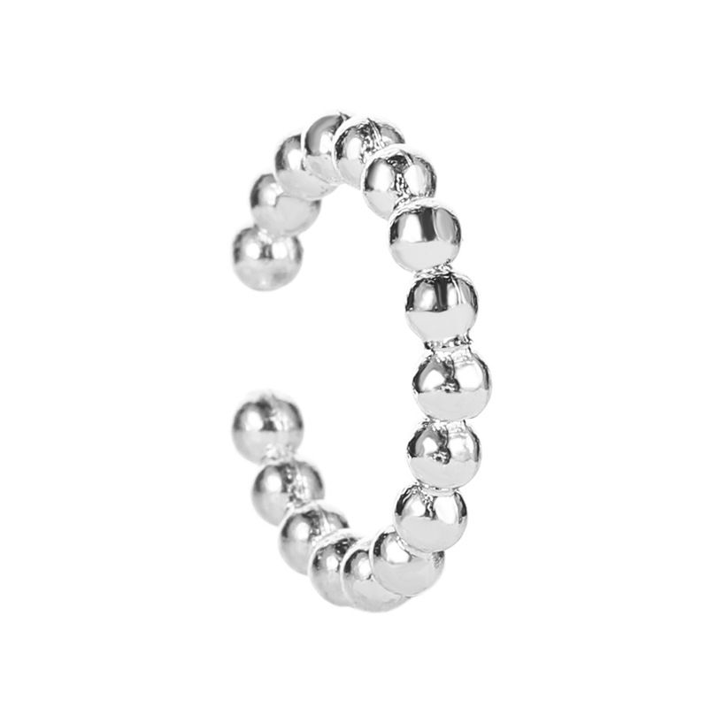 Simple round bead ear bone clip without pierced ears personality temperament creative design ear clip ins style fashion fashion _voghion.com