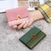 Korean Style New Tri Fold Women's Wallet Short Vintage Card Holder Pu Artificial Leather Simple Folding Wallet Women_voghion.com