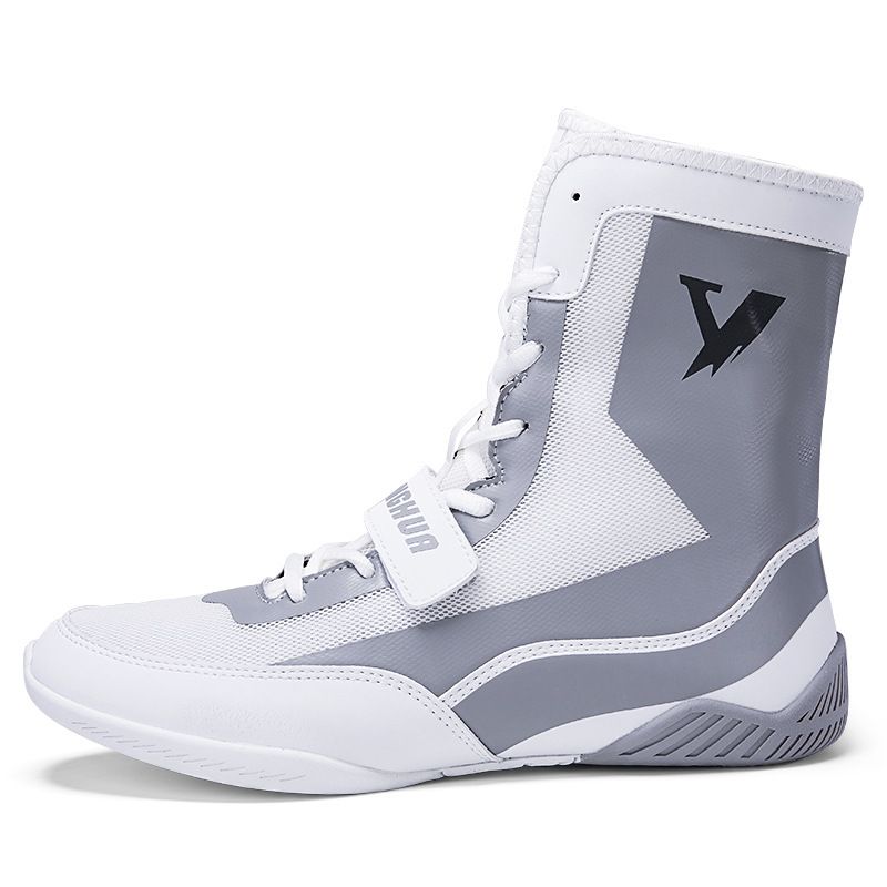 Große Herren-Wrestlingschuhe mit hohem Schaft, bequeme Kampftrainingsschuhe, rutschfeste Boxschuhe_voghion.com