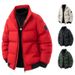 „Herren-Steppjacke mit Stehkragen – Wintermantel mit dicker Baumwollfüllung, locker sitzende Freizeitoberbekleidung in Schwarz, Rot und mehr“_voghion.com