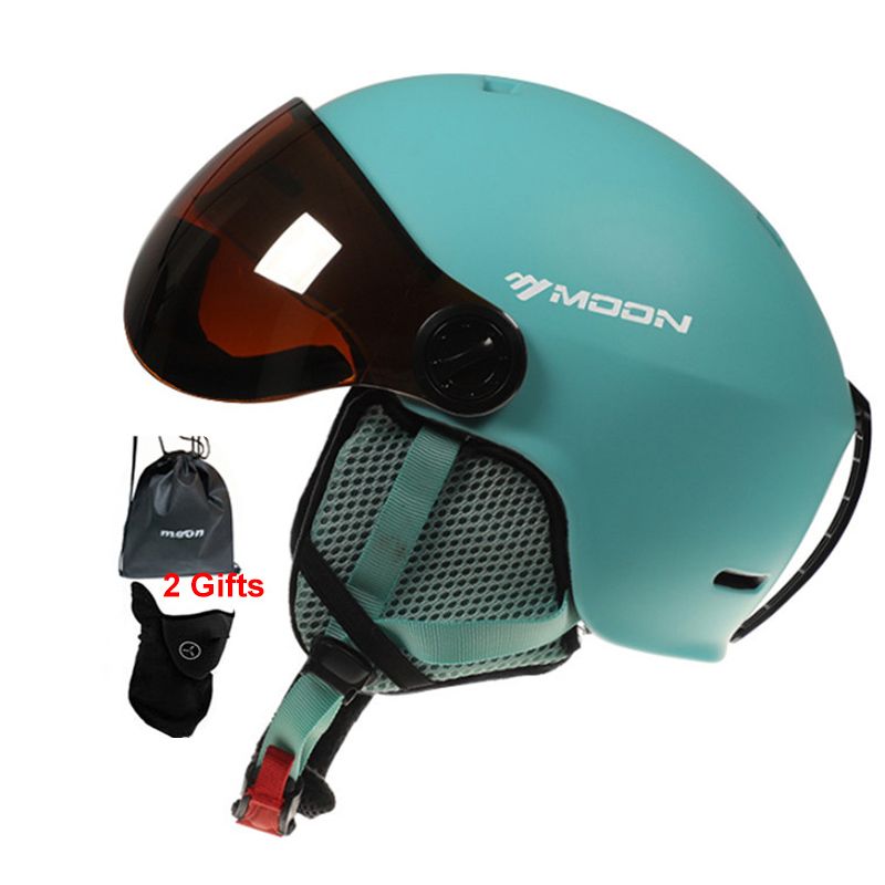 MOON Skihelmbrëll Integral gegoss PC+EPS Héichqualitativ Skihelm Outdoor Sport Ski Snowboard Skateboard Helmer_voghion.com