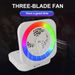 ZQS1456 Bluetooth Speaker Audio Without Desktop Fan RGB Colorful Lights Usb Charging With Radio_voghion.com