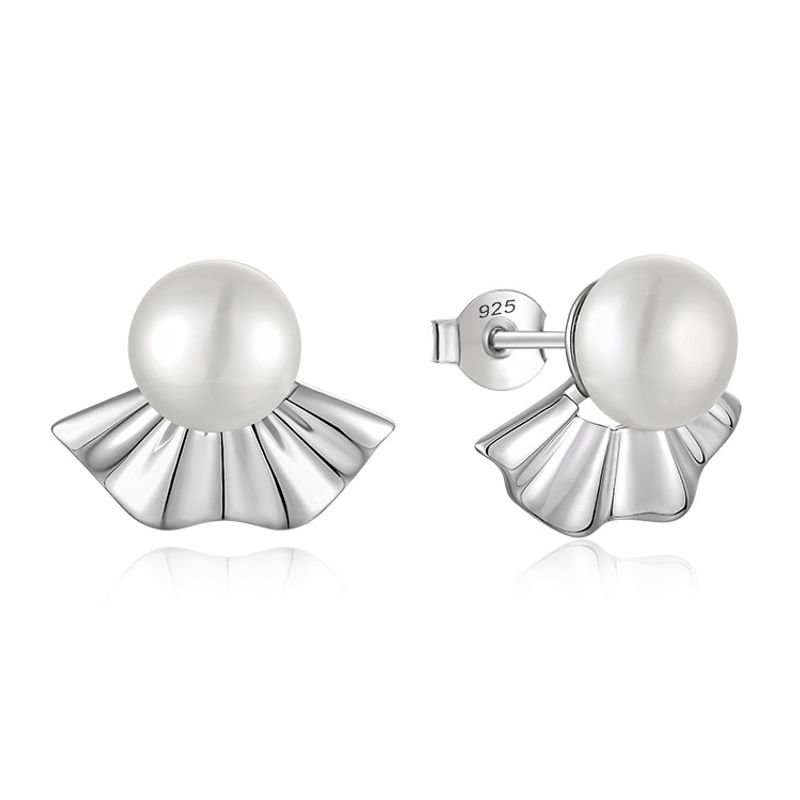 Orecchini con perle d'acqua dolce, orecchini in argento sterling 925, accessori di lusso leggeri e di alta qualità per gioielli da donna_voghion.com