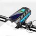 Solar Powered Horn Bicycle Front Multifunctional Outdoor Riding Lighting USB Dual Charging Night Running Light_voghion.com