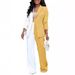 Women Niche Design Contrast Color Button Long Sleeve Suit Jacket Slim Loose Spring New Suit Sets_voghion.com