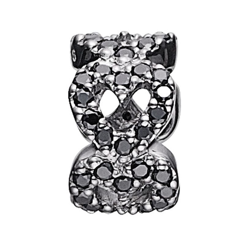STORIA di Kranz & Ziegler Black CZ Hearts Spacer-342190_voghion.com