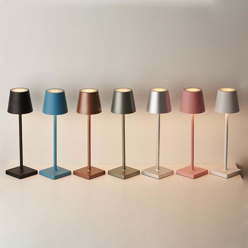All Aluminum Rechargeable Desk Lamp USB Modern Minimalist Touch Night Light Bar KTV Home Decoration_voghion.com