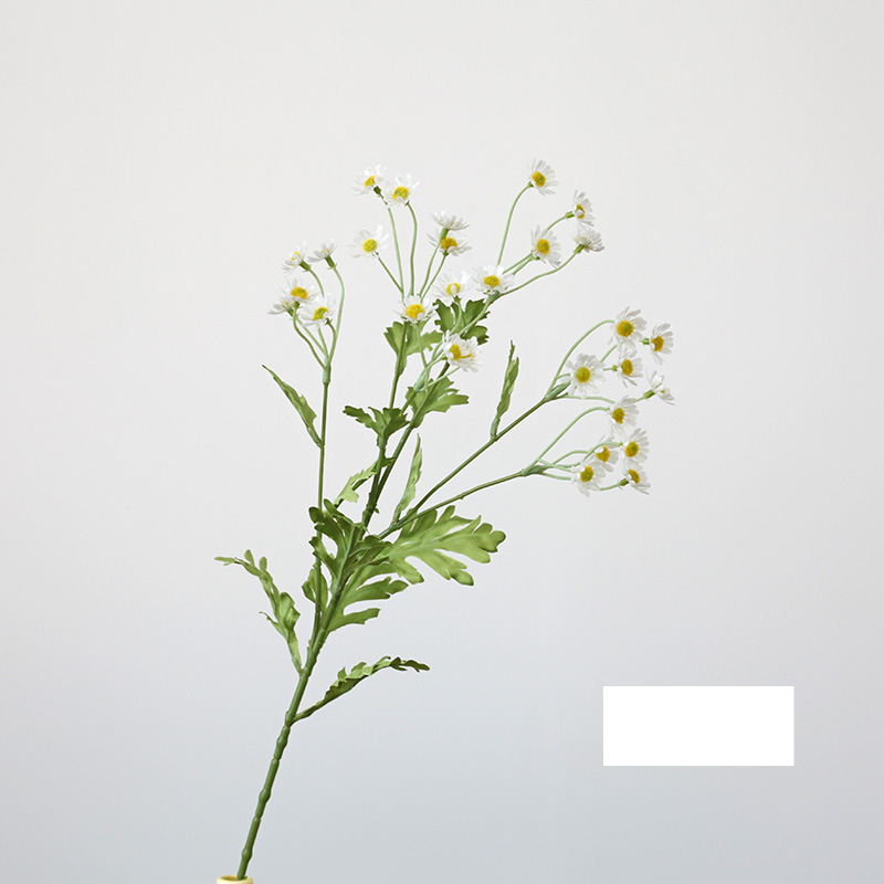 Decorative floral plastic flowers fake flowers 30 small chrysanthemums daisies small fresh wedding chamomile photography props outdoor_voghion.com