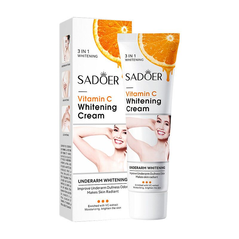 Sadoer Vitamin C Whitening Achselhöhlen Ellenbogen Knie Feuchtigkeitsspendende Körperlotion Aufhellende Hautcreme Beleuchtung Melanin_voghion.com