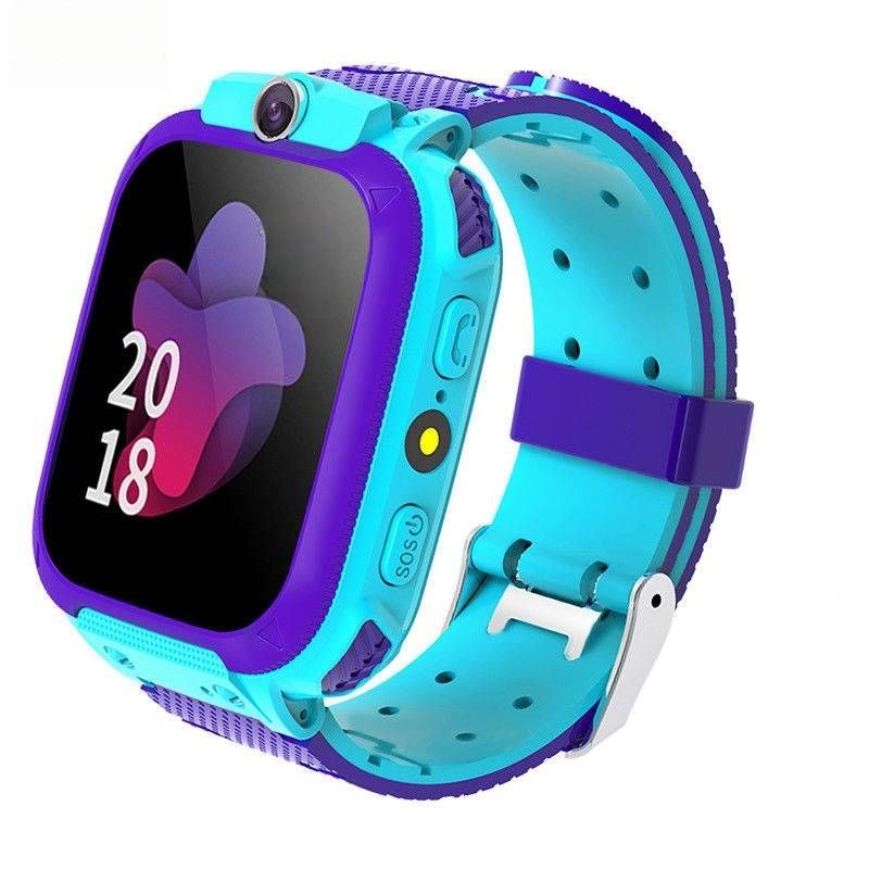 Q12S Kids Smart Watch With GPS Tracker, Waterproof Camera, Touch Screen & Parental Control For Boys And Girls (Blue/Pink, USB/Magnetic Charging)​_voghion.com