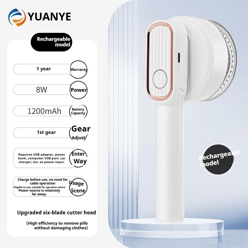 Rechargeable Fabric Shaver & Lint Remover – Model C-308i/C-308 | ABS & Stainless Steel | LED Display Option | Compact & Efficient_voghion.com