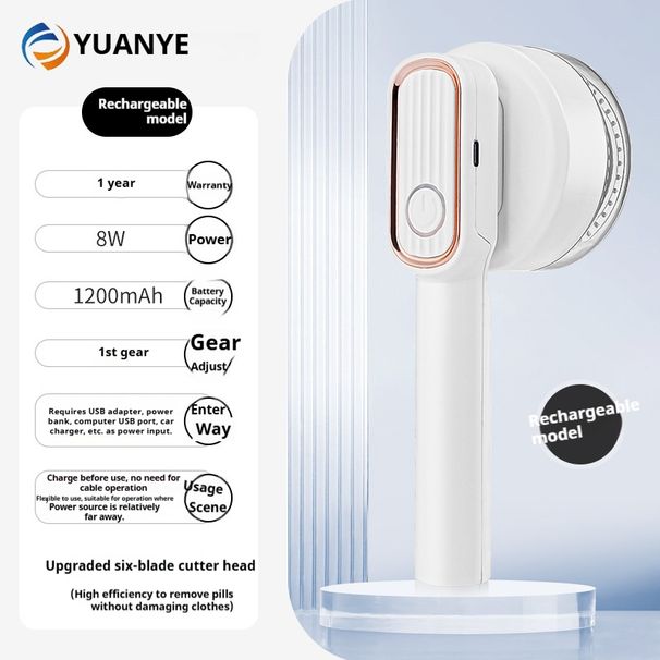 Rechargeable Fabric Shaver & Lint Remover – Model C-308i/C-308 | ABS & Stainless Steel | LED Display Option | Compact & Efficient_voghion.com