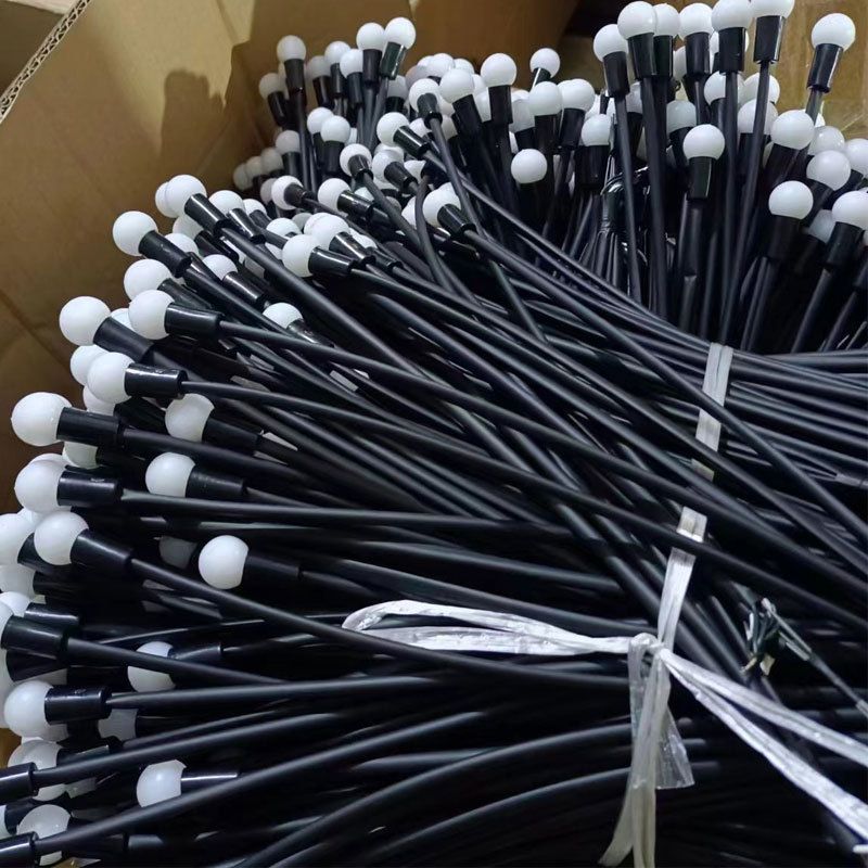 Solar-LED-Glühwürmchenlichter für Garten, Außendekoration, Weihnachten, Rasen, Terrasse – Warmweiß und Farbe_voghion.com