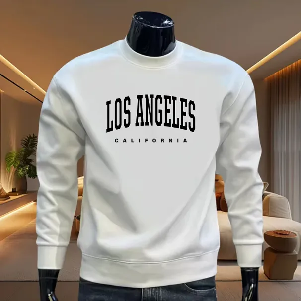 Felpa con cappuccio stampata alla moda da uomo in saldo 2025, di alta qualità, autunno, casual, da giorno, con scollo a V, a maniche lunghe, morbida felpa_voghion.com