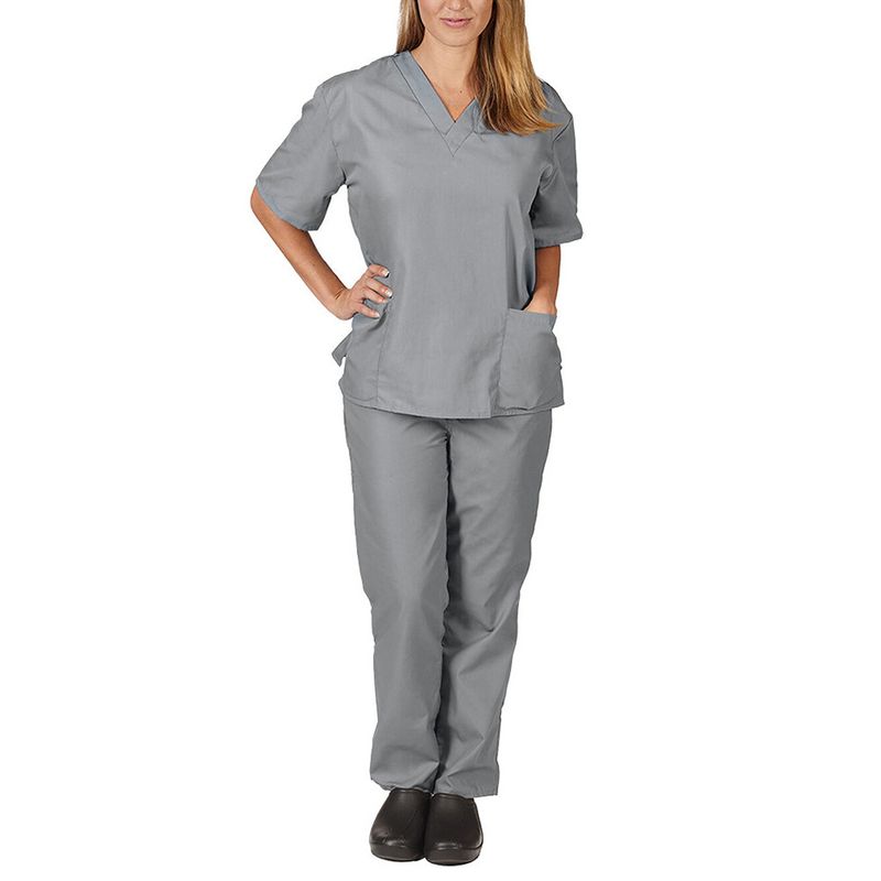 Women's Clothing Hand Washing Clothes Thin Male Doctor Work Clothes Female Nurse Scrub Clothes Split Suit_voghion.com