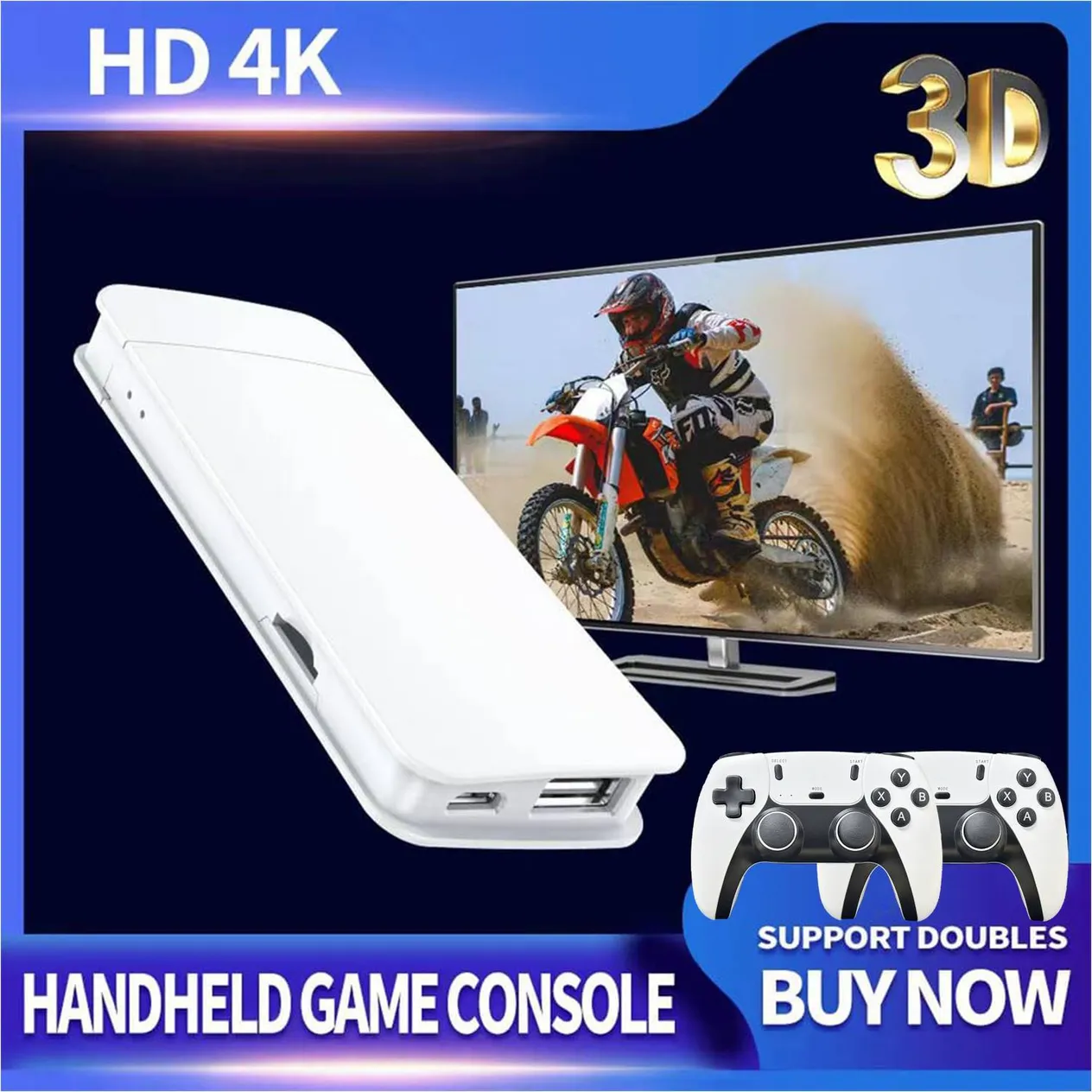 Herná konzola Retro Game Stick, 4K HDMI výstup a bezdrôtový ovládač s 20 000+/30 000+ hrami, arkádová herná konzola (64G/128G)_voghion.com