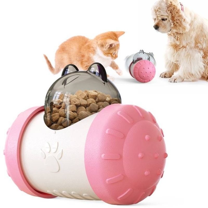 Cat & Dog Toys Tumbler Puzzle Slow Food Leakage Food Ball_voghion.com