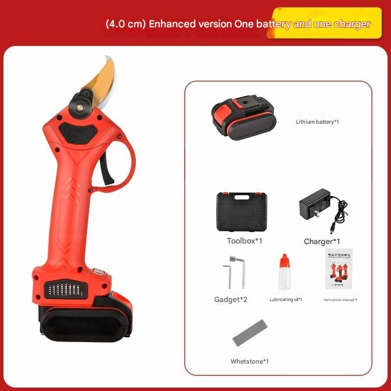 Electric Scissors Fruit Tree Pruning Shears Rechargeable Powerful Wireless Lithium Battery Garden Tools Thick Branch Special Gardening Pruning Shears_voghion.com