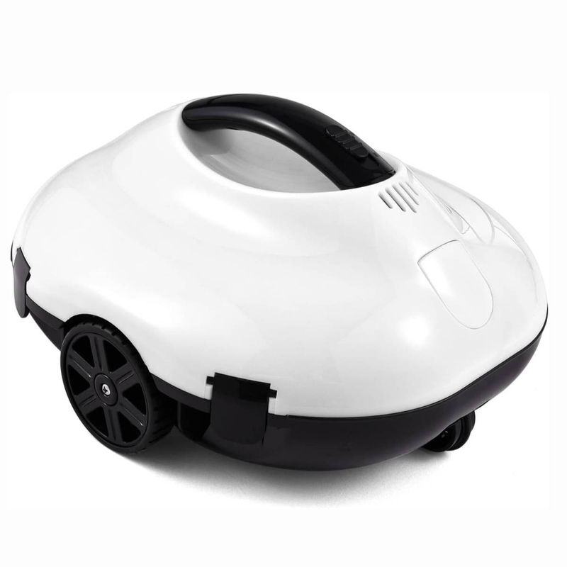 Cordless Robotic Pool Vacuum Cleaner With 120 Mins Runtime, Auto-Parking & 2.5H Fast Charge, For Flat-Bottom Inground Pools Up To 850 Sq.Ft_voghion.com