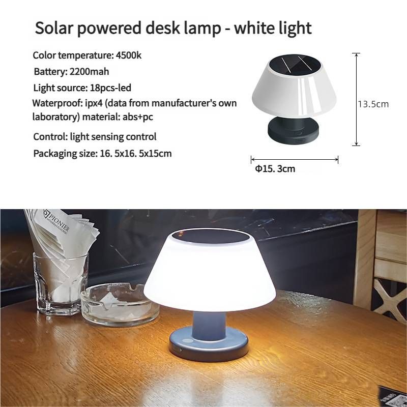 Outdoor Bar Solar Charging Table Lamp Outdoor Garden Solar Night Light Bar Table Lamp_voghion.com