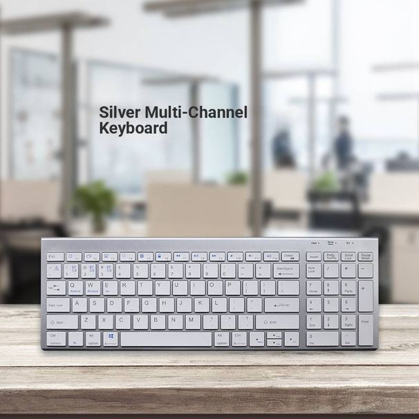 Ergonomic Wireless Keyboard & Mouse Combo – 2.4G Bluetooth Dual Mode, 1600DPI Precision, Waterproof Design For PC/Laptop/Tablet_voghion.com