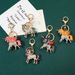 Cute Creative Color Diamond-encrusted Little Pegasus Unicorn Rainbow Horse Alloy Keychain Jewelry Bag Pendant_voghion.com
